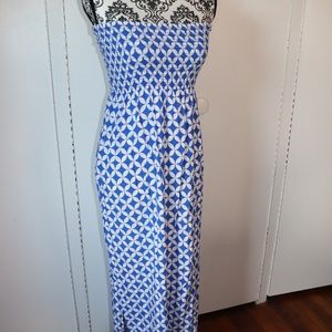 Blue and White Tube dress